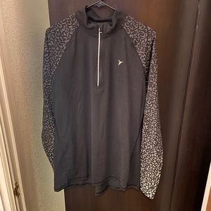 Black Leopard Go-Dry Active Quarter Zip